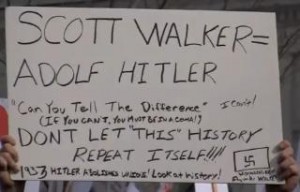 WI Gov. Walker equal to Hitler