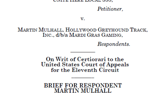 This Week's NRTW Supreme Court Brief Regarding Card-Check