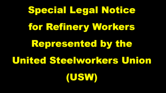Special Legal Notice for Refinery Workers