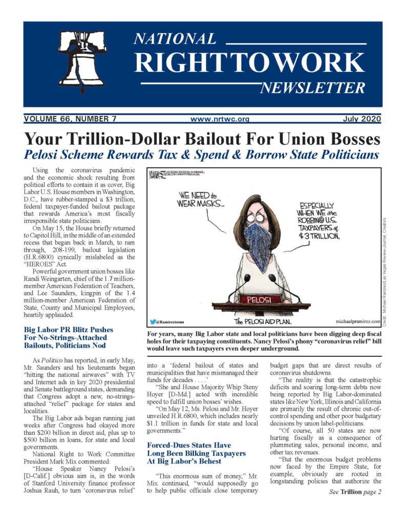 July 2020 National Right to Work Newsletter