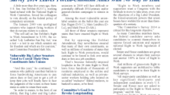 Pro-Forced Unionism Senators Feel the Heat