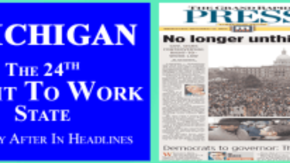 Did you know that 80% of Americans support the Right to Work Principle? But, UAW Bosses ignored that and
