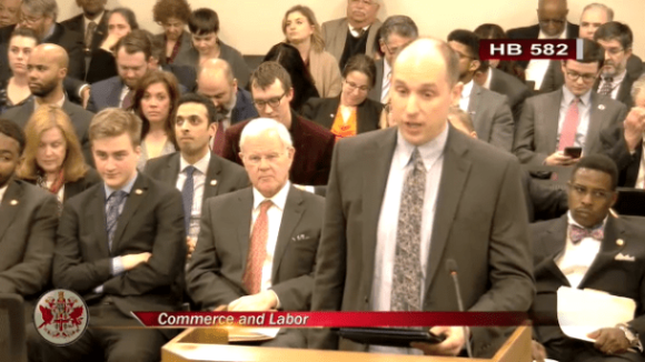 VA Senate - Government Unionization Act:  National Right To Work Committee V.P. John Kalb Testifies