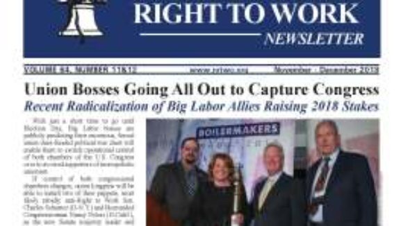 November/December 2018 National Right To Work Newsletter Summary
