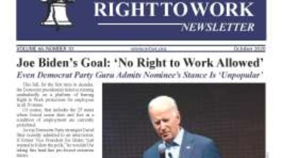 October 2020 National Right To Work Newsletter Summary