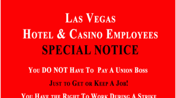 SPECIAL NOTICE Las Vegas-Based Casino and Hotel Employees