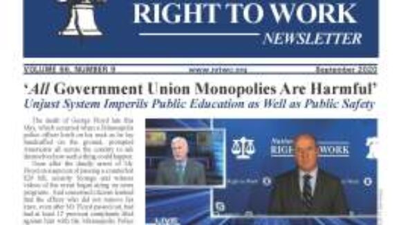 September 2020 National Right To Work Newsletter Summary