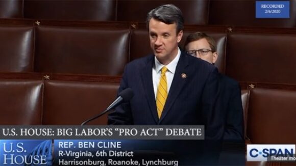 Virginia US Representative Ben Cline warns of dire consequences of repealing Right To Work