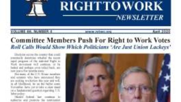 April 2020 National Right To Work Newsletter Summary