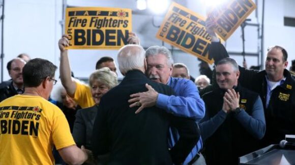 Joe Biden Embraces Shady Union Boss’ Support
