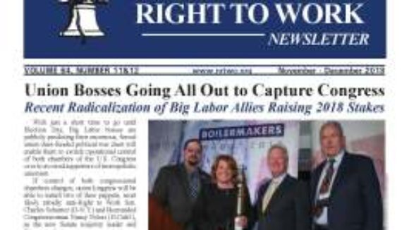 November/December 2018 National Right To Work Newsletter Summary