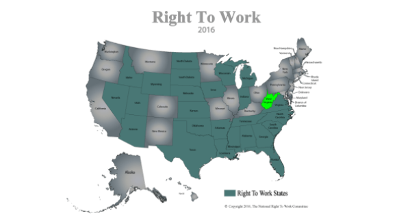 West Virginia Becoming 26th Right to Work State!