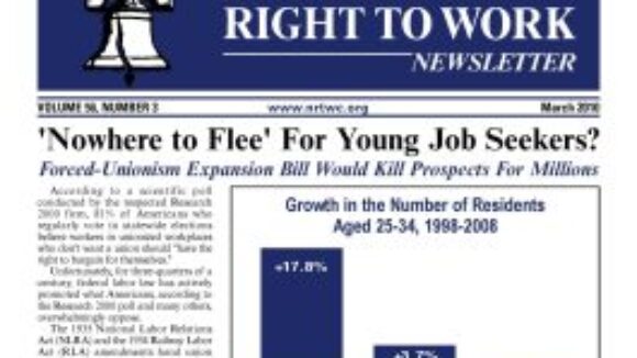 March 2010 National Right to Work Newsletter Summary