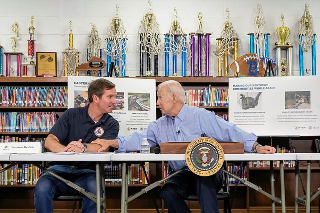 Andy Beshear and Joe Biden