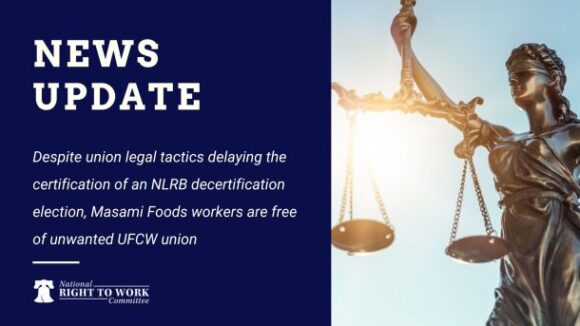 It’s Official: Oregon Masami Foods Workers’ Vote to Oust UFCW Union Officials is Certified