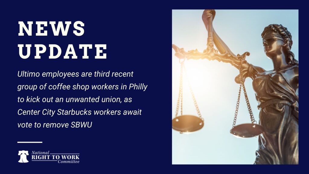 Ultimo employees are third recent group of coffee shop workers in Philly to kick out an unwanted union, as Center City Starbucks workers await vote to remove SBWU