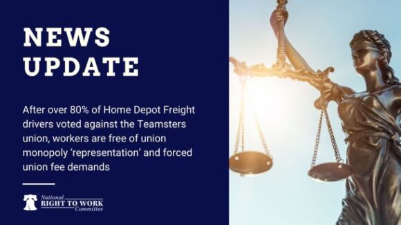 California Home Depot Freight Drivers Overwhelmingly Vote to Oust Unwanted Teamsters Union