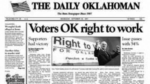 Oklahoma's Right to Work Anniversary -- A Success Story!