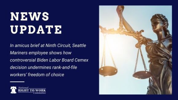 Seattle Mariners Employee Fights Biden Labor Board Cemex Decision Upending Right to Vote in Secret on Union ‘Representation’