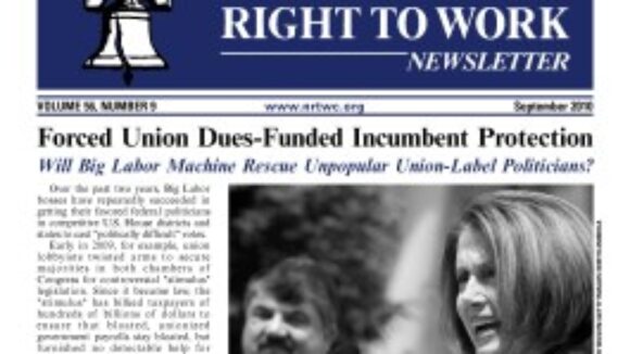 September 2010 issue of The National Right To Work Committee Newsletter is available