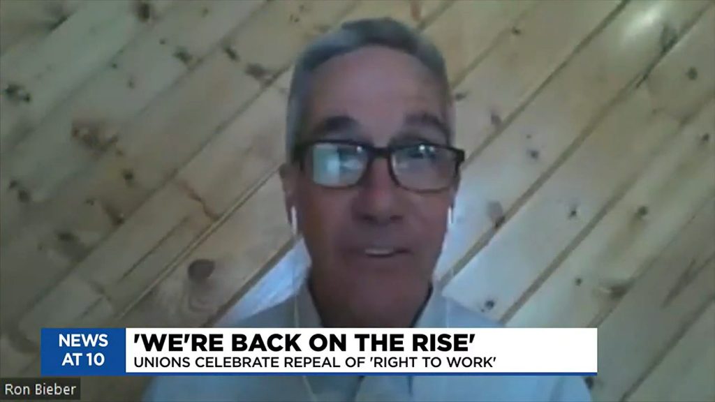 state AFL-CIO President Ron Bieber