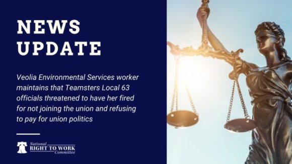 Veolia Environmental Services Employee Slams Teamsters With Federal Charges for Illegal Termination Threats