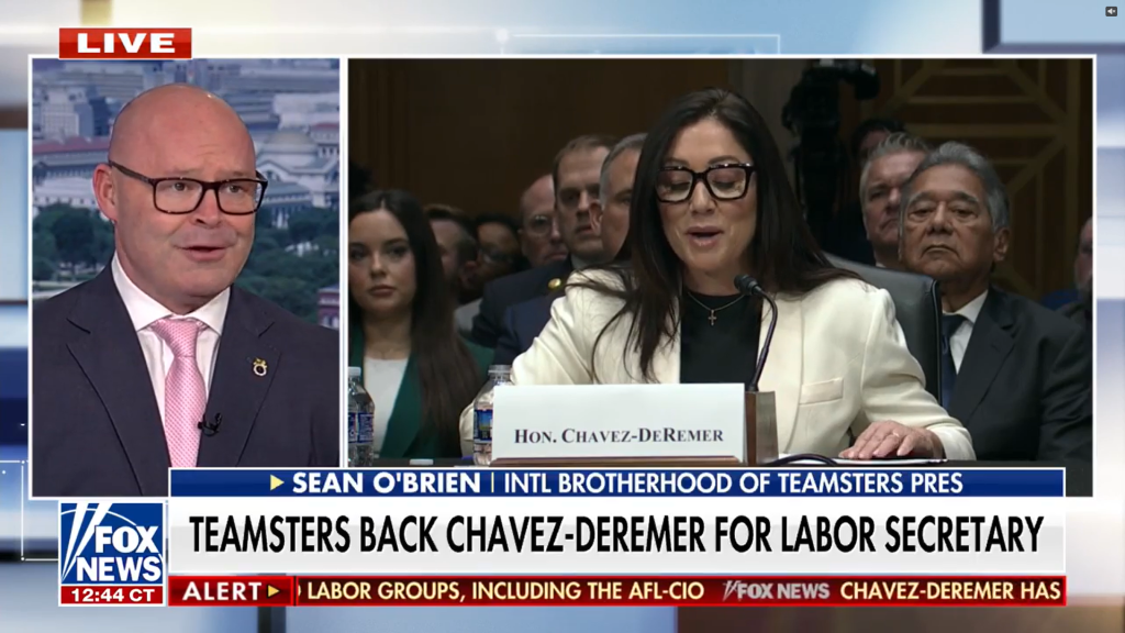 pro-forced unionism politician Lori Chavez-DeRemer on Fox News