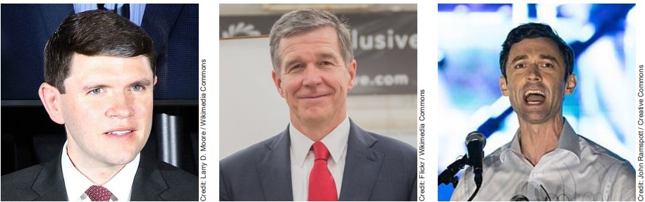 James Talarico, Roy Cooper, and Jon Ossoff.