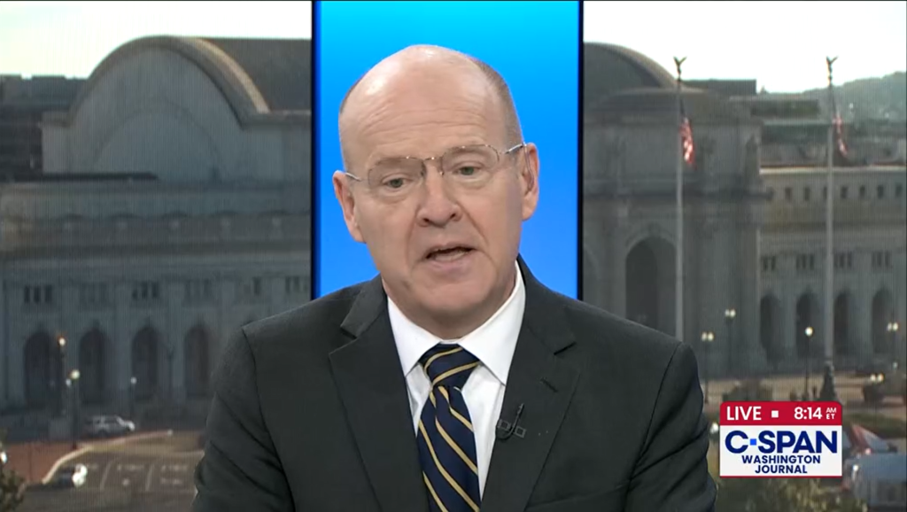 Mark Mix on C-Span News Station.