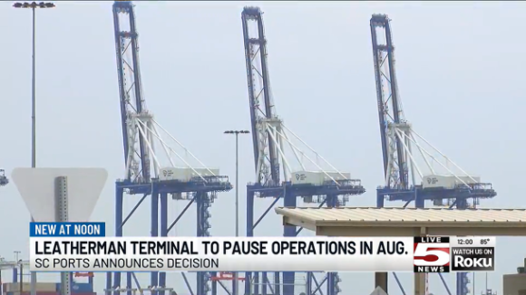 Union-Only Port Terminal Suspends Operations